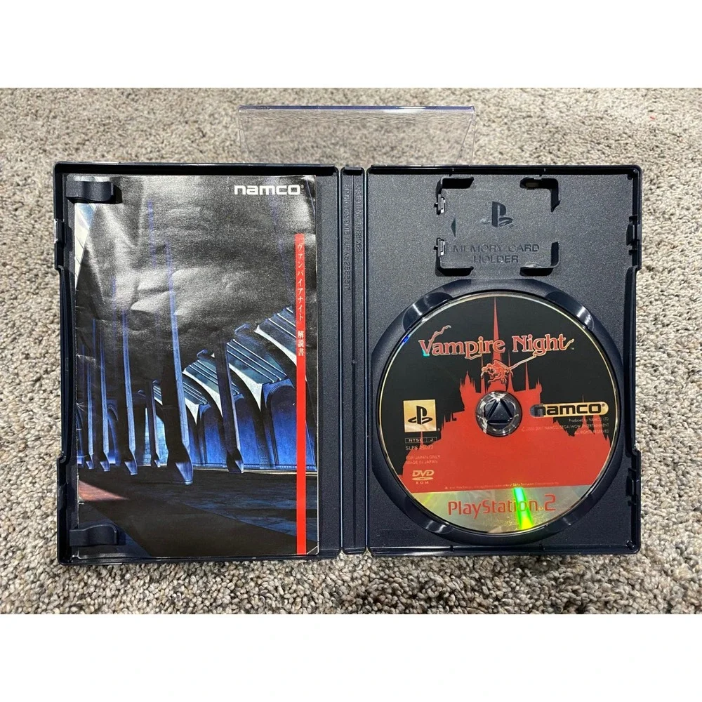 Vampire Night Sony PS2 NTSC-J Black Excellent Guncon 2 Support One Size